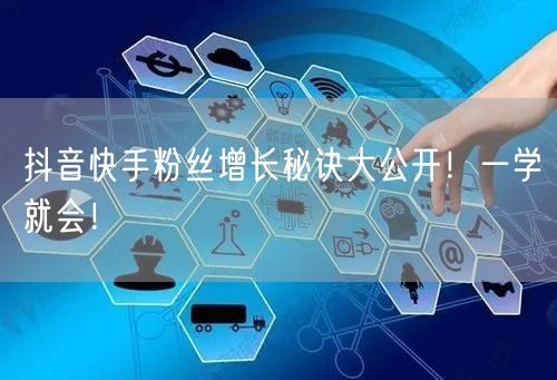 抖音快手粉丝增长秘诀大公开！一学就会！