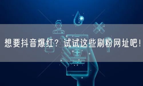 想要抖音爆红？试试这些刷粉网址吧！