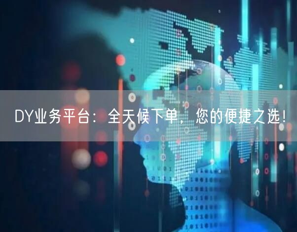 DY业务平台：全天候下单，您的便捷之选！