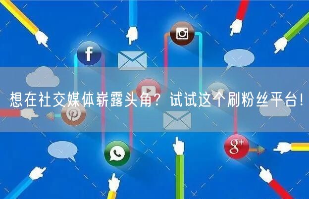 想在社交媒体崭露头角？试试这个刷粉丝平台！