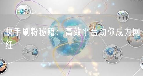 快手刷粉秘籍：高效平台助你成为网红
