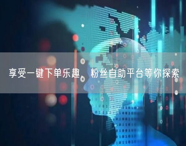 享受一键下单乐趣，粉丝自助平台等你探索