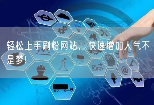 轻松上手刷粉网站，快速增加人气不是梦!