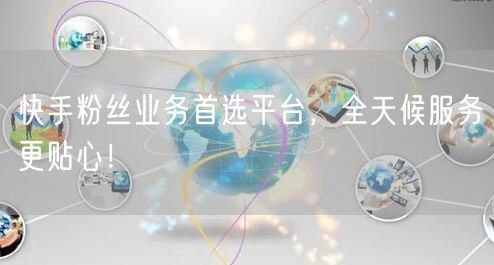 快手粉丝业务首选平台，全天候服务更贴心！