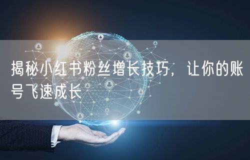 揭秘小红书粉丝增长技巧，让你的账号飞速成长