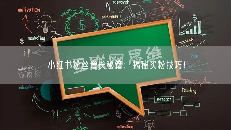 小红书粉丝增长秘籍：揭秘买粉技巧！