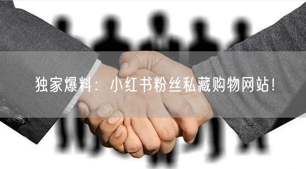 独家爆料：小红书粉丝私藏购物网站！