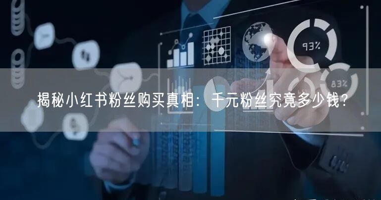 揭秘小红书粉丝购买真相：千元粉丝究竟多少钱？