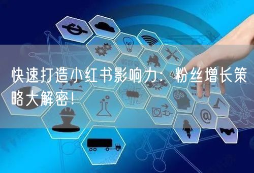 快速打造小红书影响力：粉丝增长策略大解密！