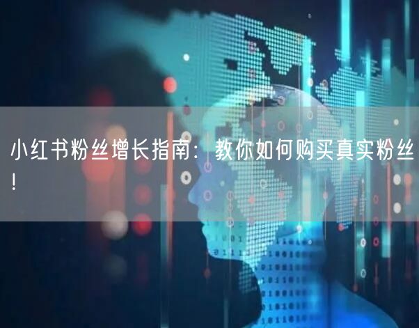 小红书粉丝增长指南：教你如何购买真实粉丝！