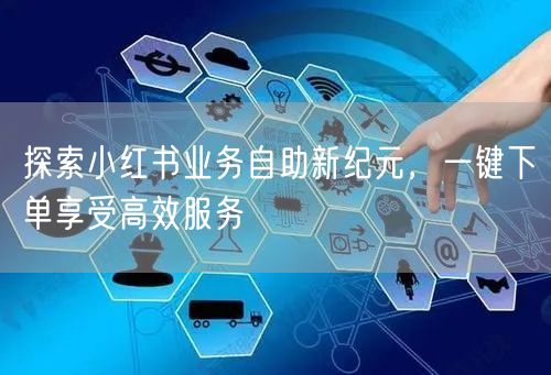 探索小红书业务自助新纪元，一键下单享受高效服务