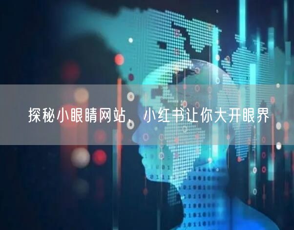 探秘小眼睛网站，小红书让你大开眼界
