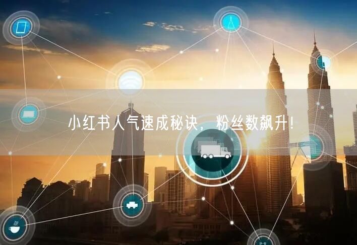 小红书人气速成秘诀，粉丝数飙升！