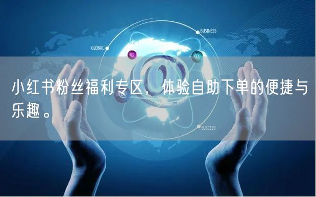 小红书粉丝福利专区，体验自助下单的便捷与乐趣。