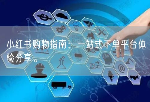 小红书购物指南：一站式下单平台体验分享。