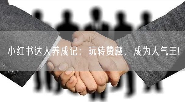 小红书达人养成记：玩转赞藏，成为人气王!