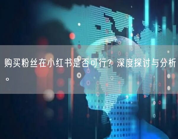 购买粉丝在小红书是否可行？深度探讨与分析。