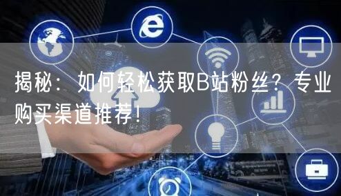 揭秘：如何轻松获取B站粉丝？专业购买渠道推荐！