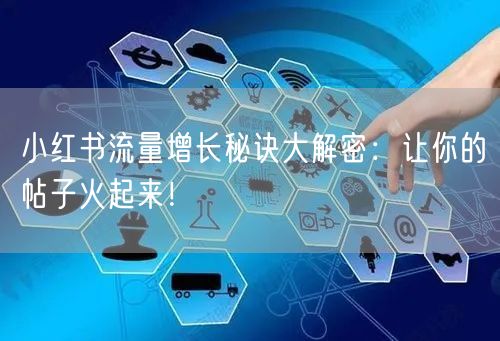 小红书流量增长秘诀大解密：让你的帖子火起来！