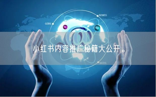小红书内容推广秘籍大公开。