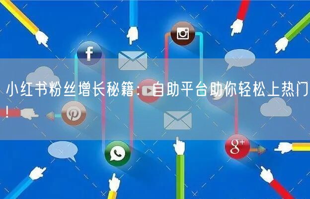 小红书粉丝增长秘籍：自助平台助你轻松上热门!