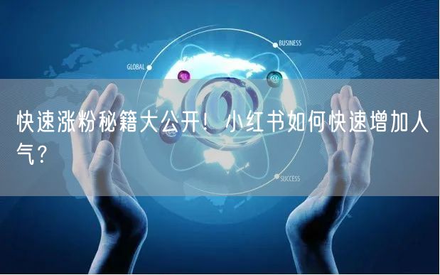 快速涨粉秘籍大公开！小红书如何快速增加人气？