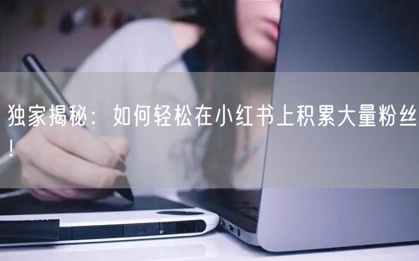 独家揭秘：如何轻松在小红书上积累大量粉丝！