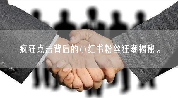 疯狂点击背后的小红书粉丝狂潮揭秘。
