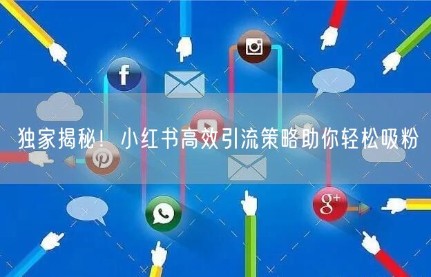独家揭秘！小红书高效引流策略助你轻松吸粉