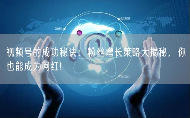 视频号的成功秘诀：粉丝增长策略大揭秘，你也能成为网红!