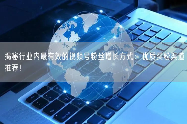揭秘行业内最有效的视频号粉丝增长方式：优质买粉渠道推荐！
