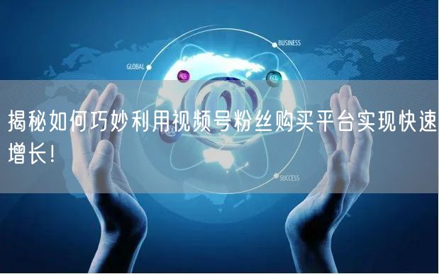 揭秘如何巧妙利用视频号粉丝购买平台实现快速增长！