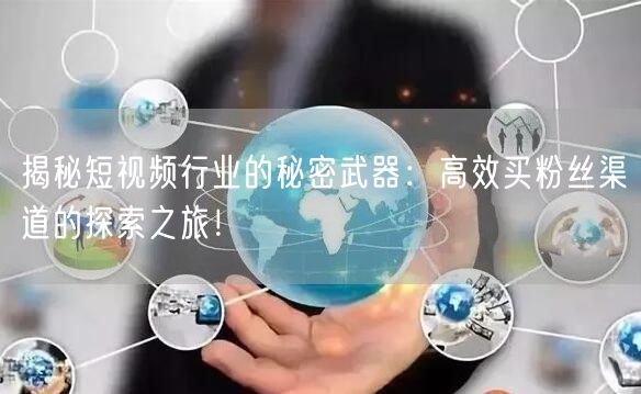 揭秘短视频行业的秘密武器：高效买粉丝渠道的探索之旅！