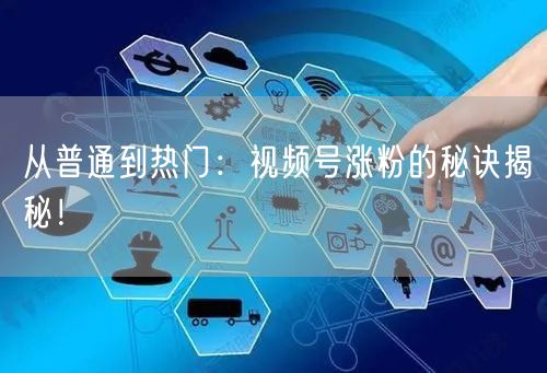 从普通到热门：视频号涨粉的秘诀揭秘！