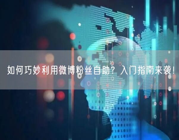 如何巧妙利用微博粉丝自助？入门指南来袭！