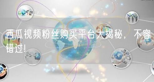 西瓜视频粉丝购买平台大揭秘，不容错过!