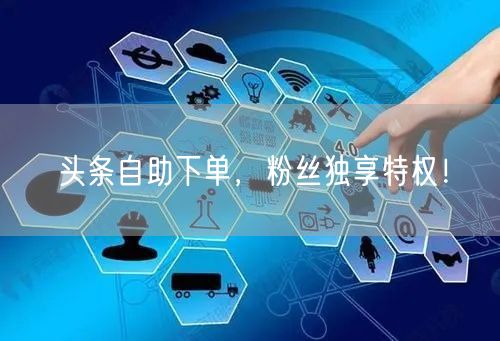 头条自助下单，粉丝独享特权！