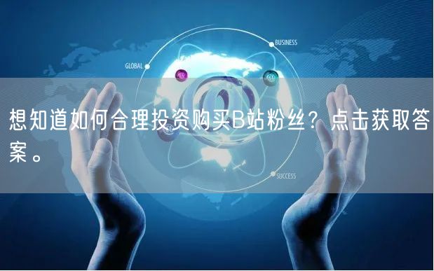 想知道如何合理投资购买B站粉丝？点击获取答案。