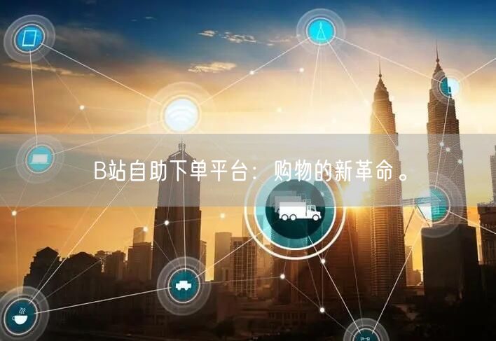 B站自助下单平台：购物的新革命。