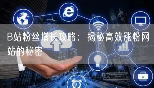 B站粉丝增长攻略：揭秘高效涨粉网站的秘密