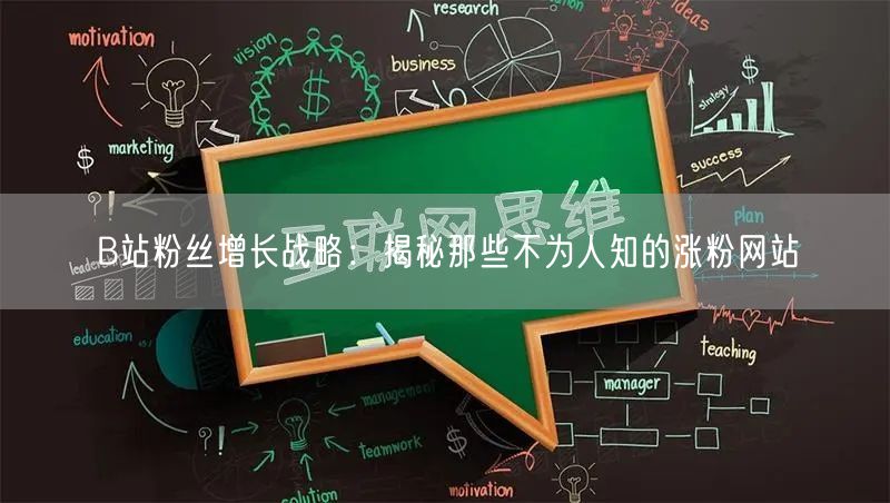 B站粉丝增长战略：揭秘那些不为人知的涨粉网站