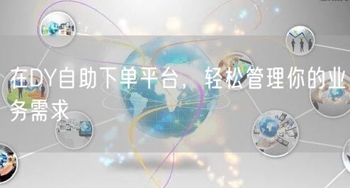 在DY自助下单平台，轻松管理你的业务需求