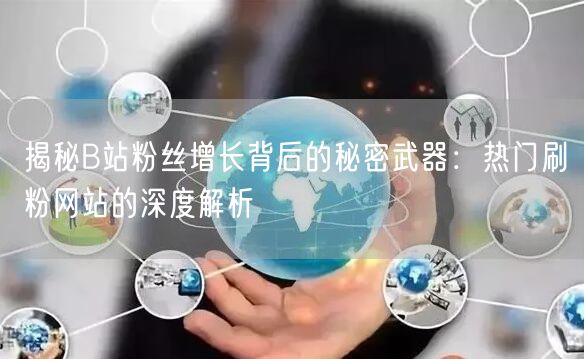 揭秘B站粉丝增长背后的秘密武器：热门刷粉网站的深度解析