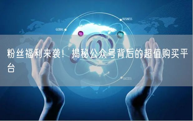 粉丝福利来袭！揭秘公众号背后的超值购买平台