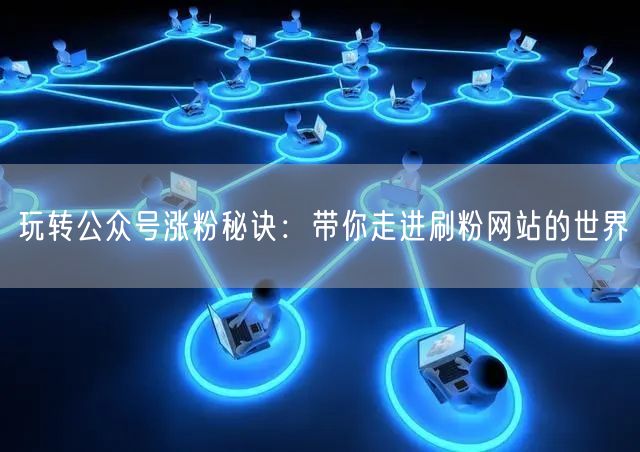 玩转公众号涨粉秘诀：带你走进刷粉网站的世界