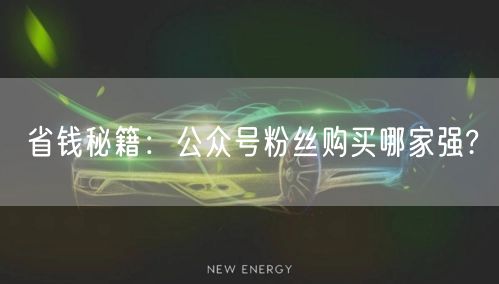省钱秘籍：公众号粉丝购买哪家强?