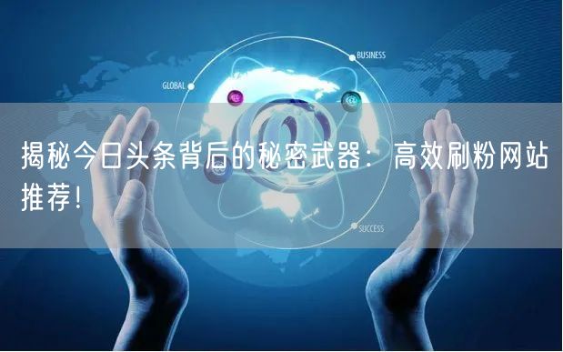 揭秘今日头条背后的秘密武器：高效刷粉网站推荐！