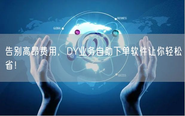 告别高昂费用，DY业务自助下单软件让你轻松省！
