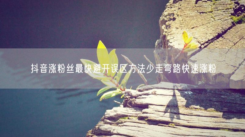 抖音涨粉丝最快避开误区方法少走弯路快速涨粉